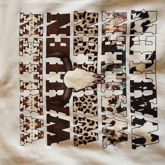 Morgan Wallen white crew neck sweatshirt womans size medium - Picture 4 of 6